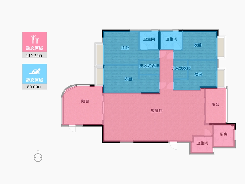 广东省-汕头市-潮庭华府-177.71-户型库-动静分区