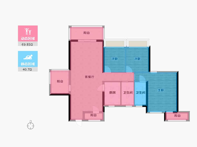 广东省-肇庆市-鼎湖山水名城-98.41-户型库-动静分区