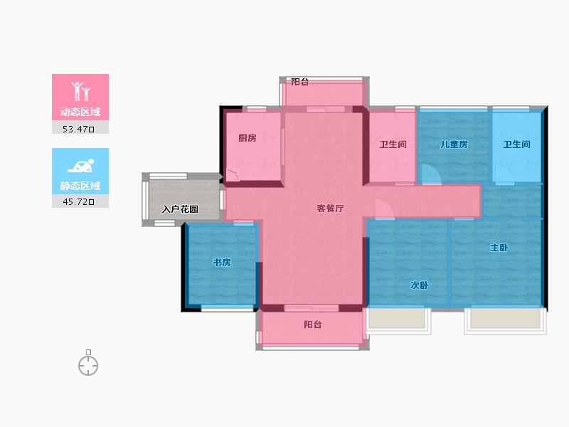 广东省-中山市-融创东城首府-92.00-户型库-动静分区