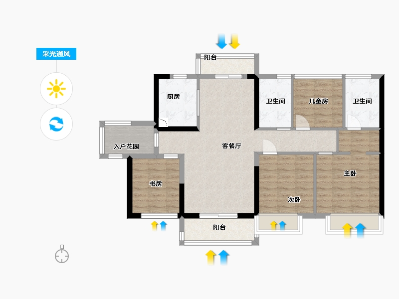 广东省-中山市-融创东城首府-92.00-户型库-采光通风