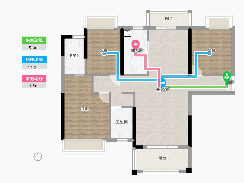 广东省-中山市-名爵玖悦-94.30-户型库-动静线