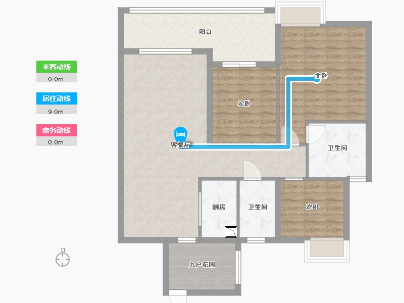 广东省-中山市-怡景湾-101.37-户型库-动静线