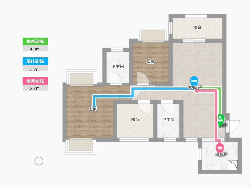 广东省-深圳市-半山悦海花园-60.35-户型库-动静线