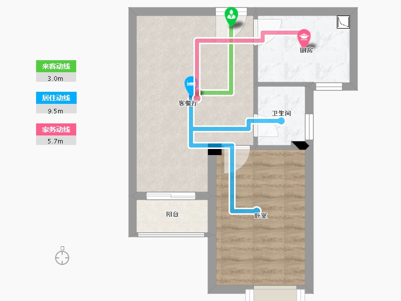 湖北省-武汉市-金川・纯水岸-39.64-户型库-动静线