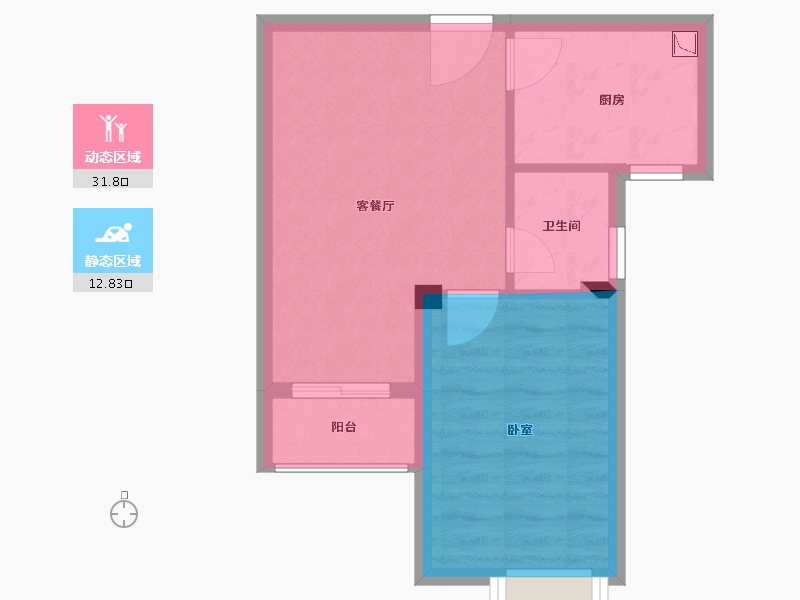 湖北省-武汉市-金川・纯水岸-39.64-户型库-动静分区