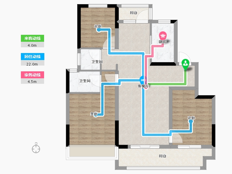 河南省-郑州市-正弘悦城1号地-90.01-户型库-动静线