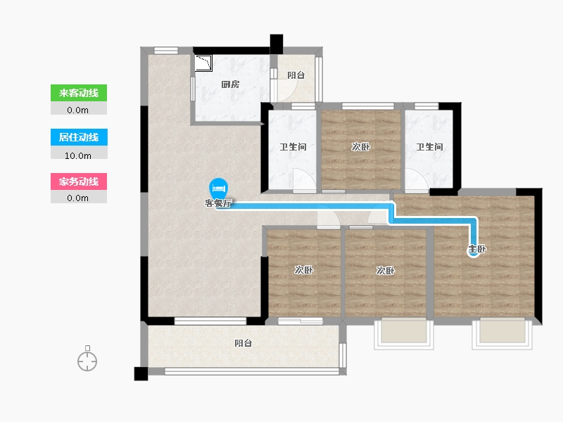 广东省-中山市-怡景湾-96.28-户型库-动静线