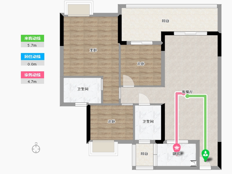 广东省-中山市-怡景湾-95.05-户型库-动静线