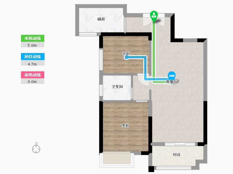 广东省-中山市-名爵玖悦-61.49-户型库-动静线