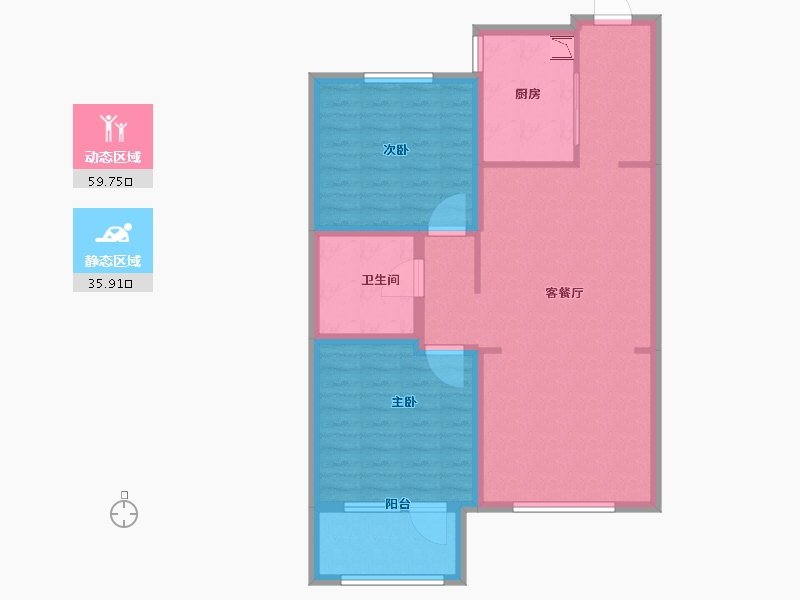 山东省-青岛市-河岸首府-85.60-户型库-动静分区