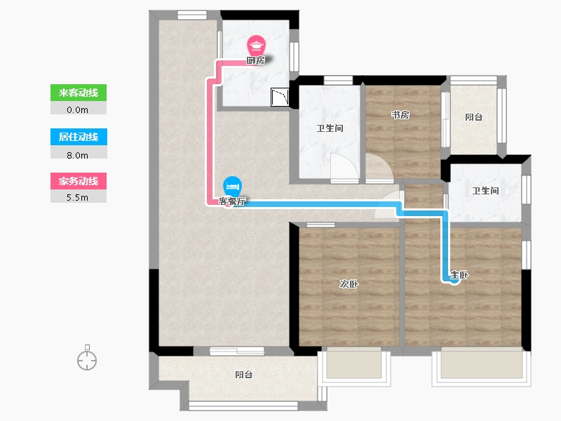 广东省-中山市-融创东城首府-75.21-户型库-动静线