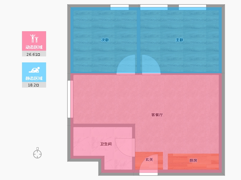 宁夏回族自治区-银川市-金色阳光颐养公寓-40.52-户型库-动静分区