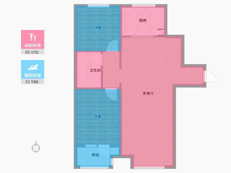 山东省-青岛市-河岸首府-88.00-户型库-动静分区