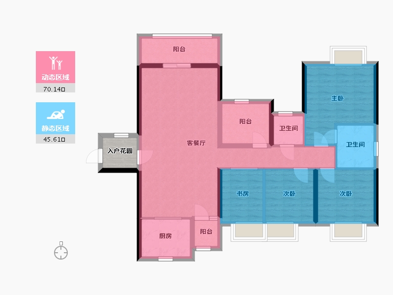 广东省-深圳市-半山悦海花园-106.78-户型库-动静分区