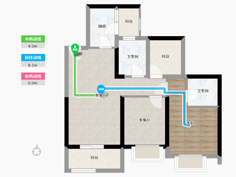 广东省-深圳市-半山悦海花园-63.38-户型库-动静线