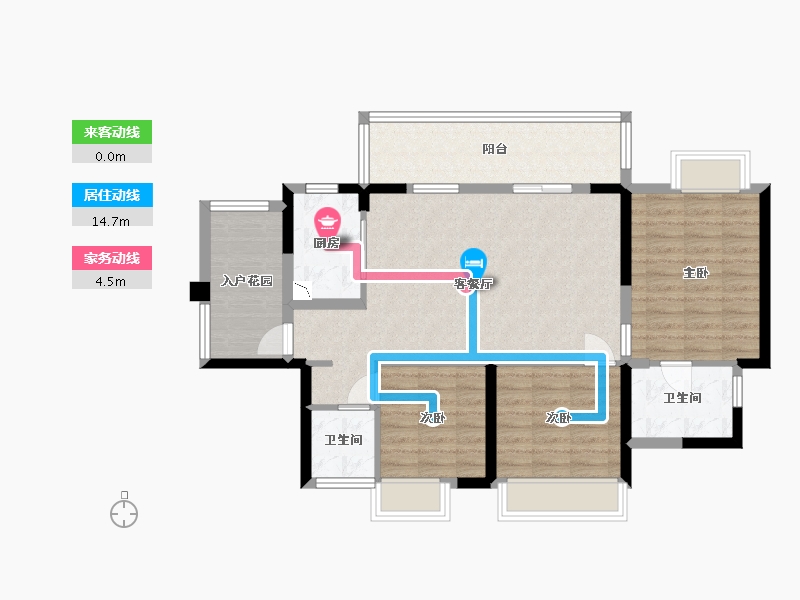 广东省-中山市-怡景湾-91.58-户型库-动静线