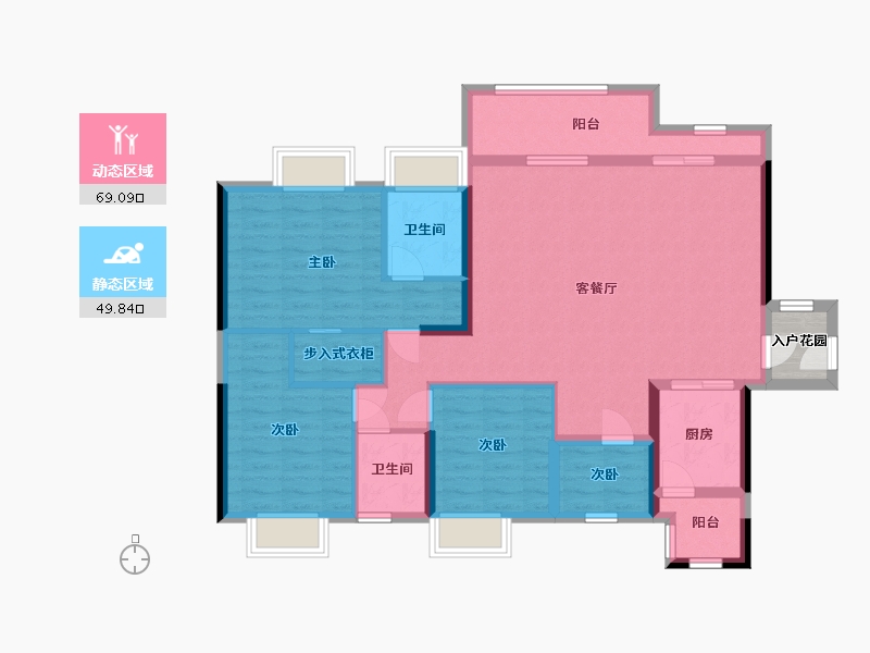 广东省-深圳市-半山悦海花园-109.11-户型库-动静分区