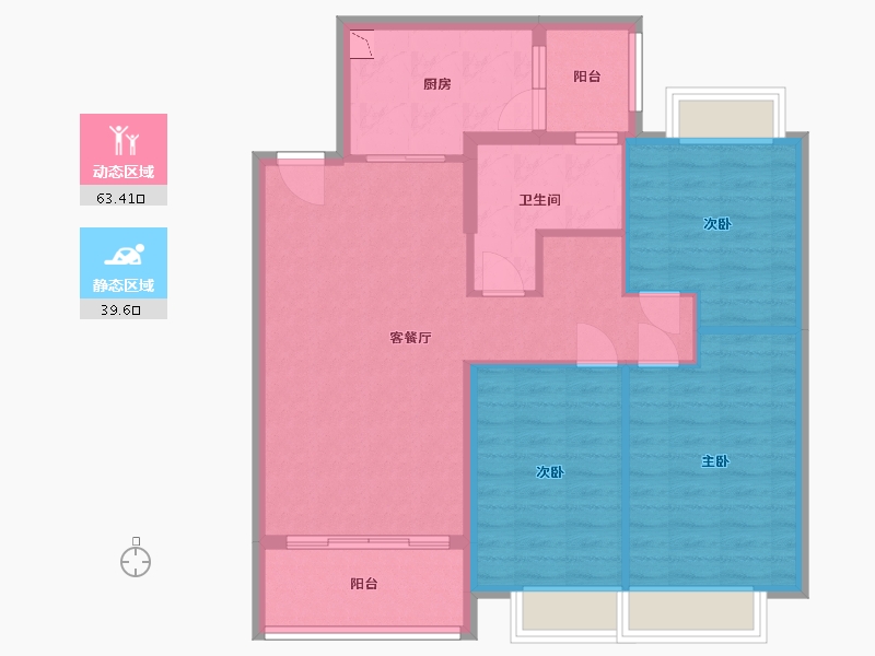 河北省-邯郸市-恒大绿洲-93.00-户型库-动静分区