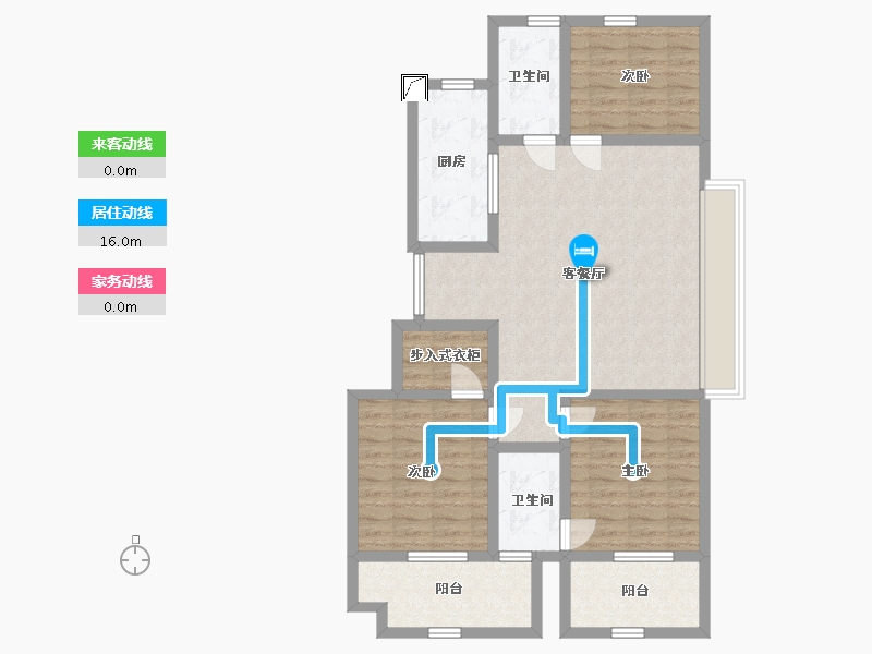 安徽省-马鞍山市-珑胤台-100.00-户型库-动静线