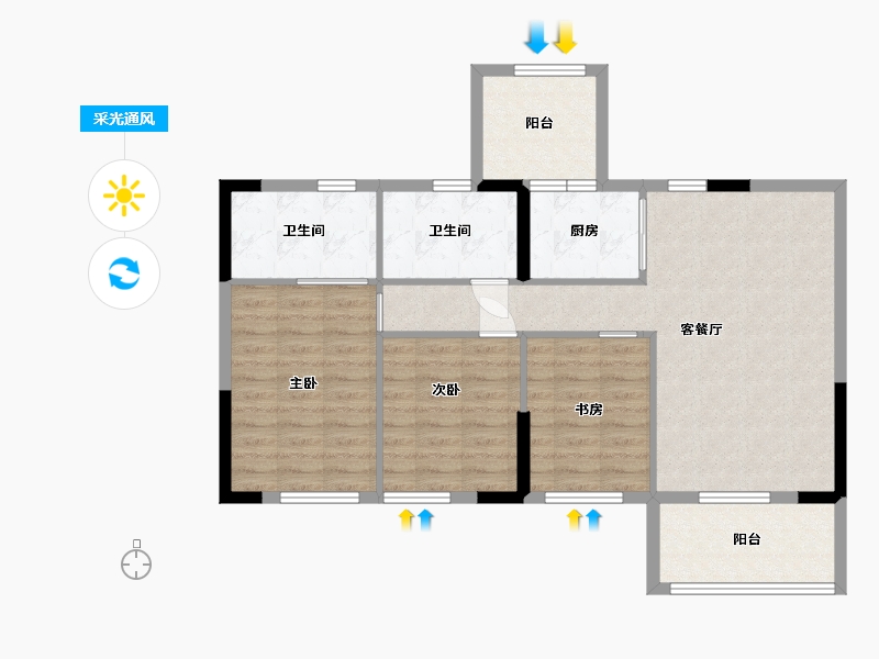 广东省-中山市-锦盛恒富祥-87.15-户型库-采光通风