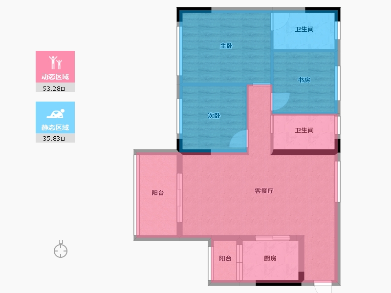 广东省-中山市-锦盛恒富祥-79.65-户型库-动静分区