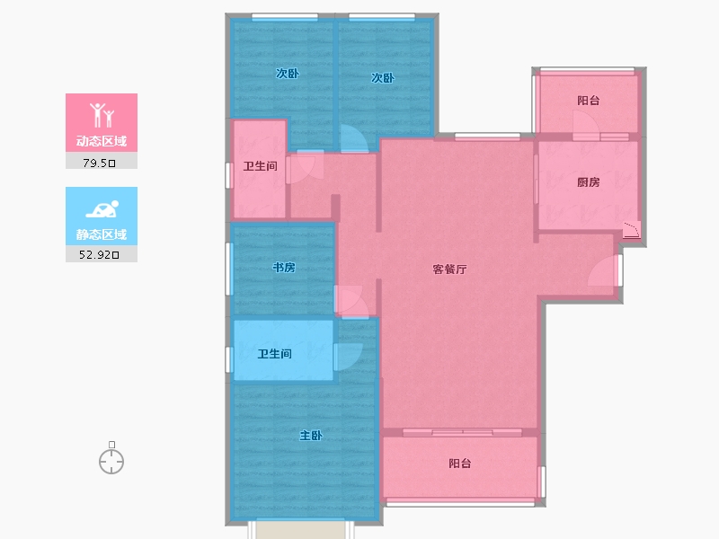 河北省-邯郸市-恒大绿洲-120.00-户型库-动静分区