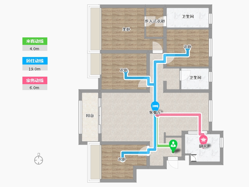 山东省-淄博市-中南紫云集-100.73-户型库-动静线