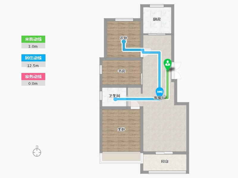 江苏省-连云港市-易居易墅-85.60-户型库-动静线