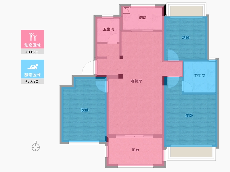 浙江省-衢州市-贝林・玉泉湾-82.06-户型库-动静分区