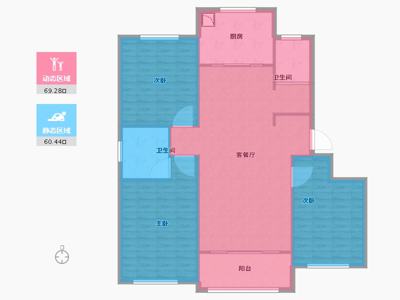 山东省-淄博市-中房四季城-120.00-户型库-动静分区