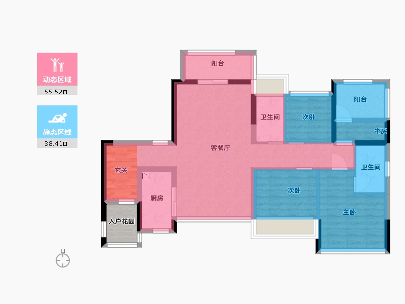 广东省-广州市-中海联睿品-85.61-户型库-动静分区