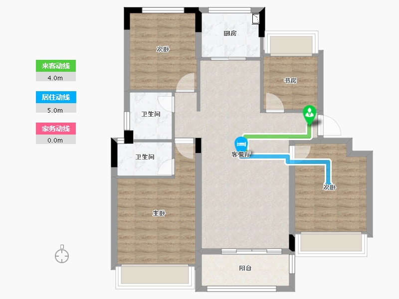 浙江省-衢州市-贝林・玉泉湾-89.77-户型库-动静线