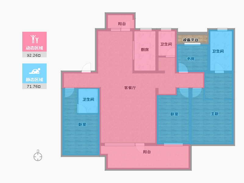 山东省-济宁市-城投瑞马锦府-148.00-户型库-动静分区