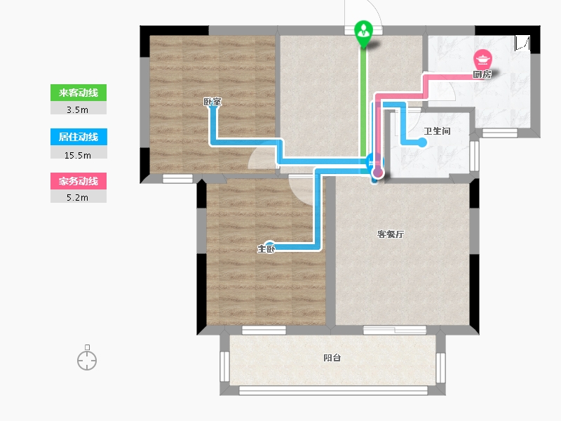 湖北省-武汉市-枫泽星都汇-68.05-户型库-动静线