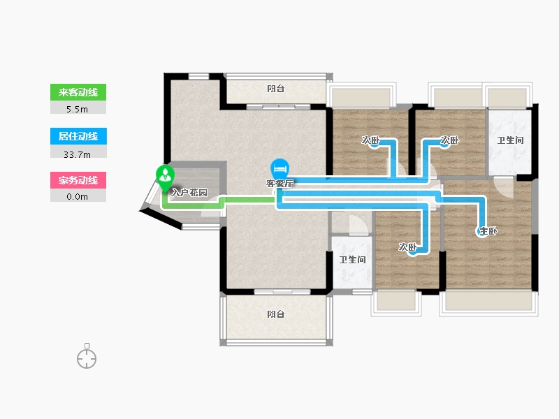 广东省-广州市-尚品雅居-105.27-户型库-动静线