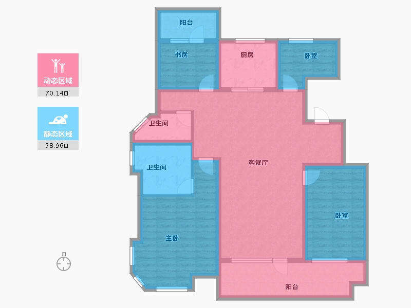 山东省-济宁市-城投瑞马锦府-114.40-户型库-动静分区