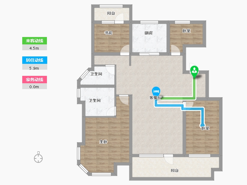 山东省-济宁市-城投瑞马锦府-113.60-户型库-动静线