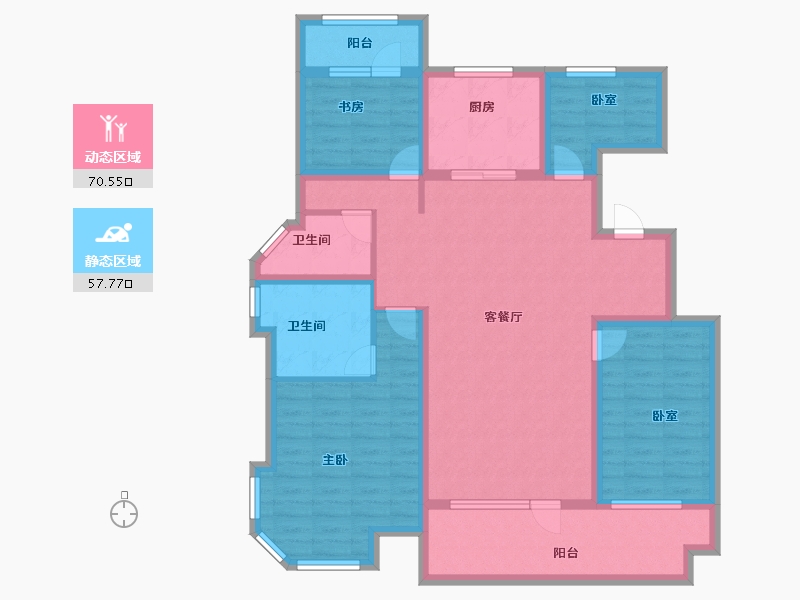 山东省-济宁市-城投瑞马锦府-113.60-户型库-动静分区