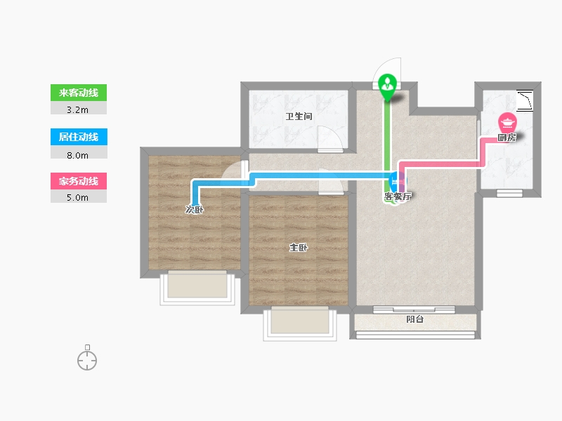 甘肃省-兰州市-天庆国际新城-61.00-户型库-动静线