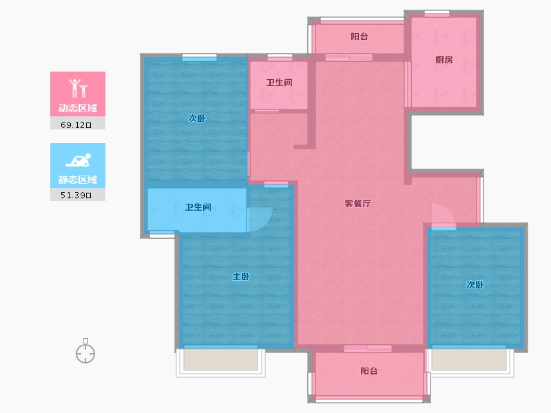 河南省-驻马店市-平舆建业城-108.00-户型库-动静分区