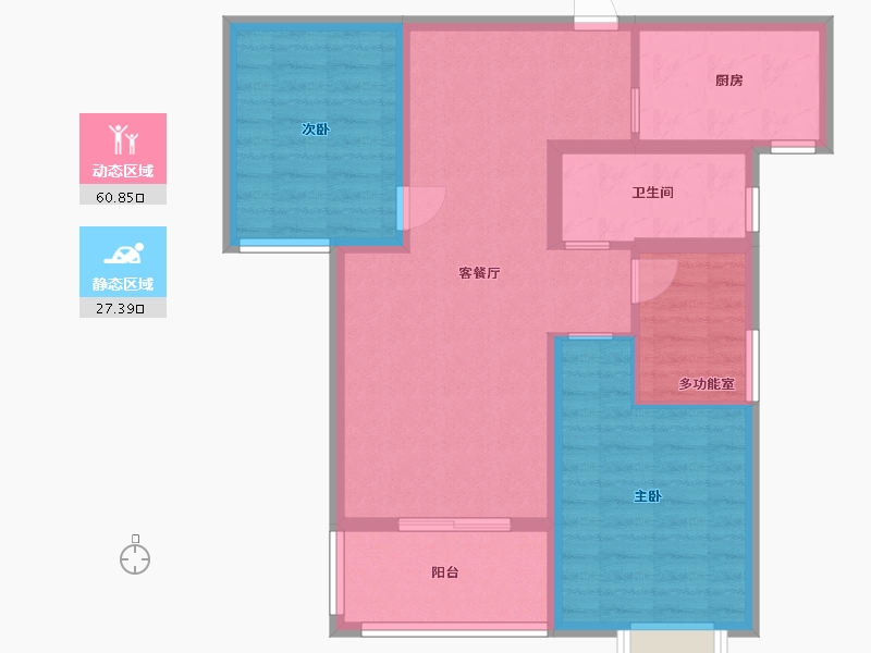 安徽省-滁州市-百合公馆-78.40-户型库-动静分区