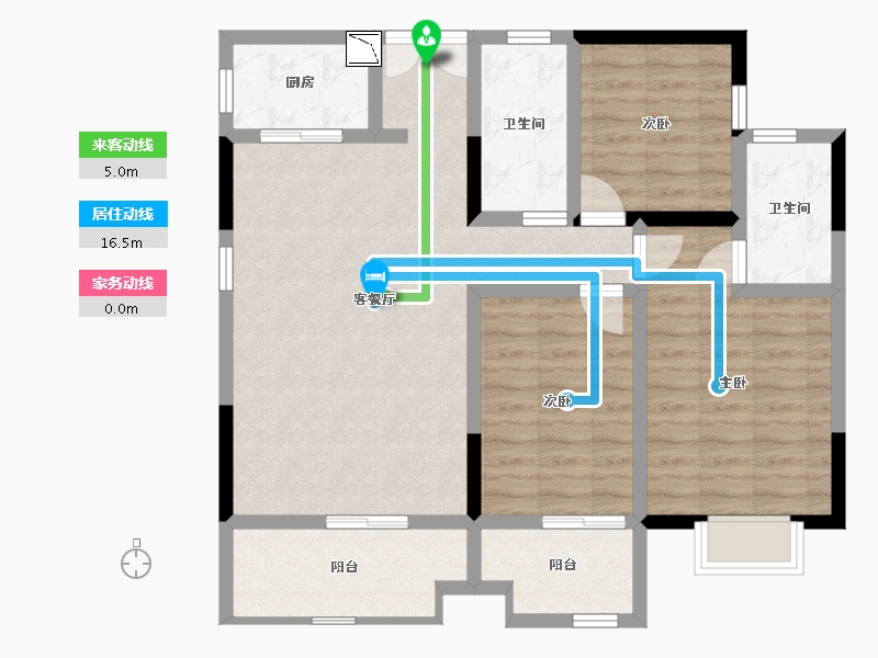 湖南省-衡阳市-红湘大第-94.68-户型库-动静线