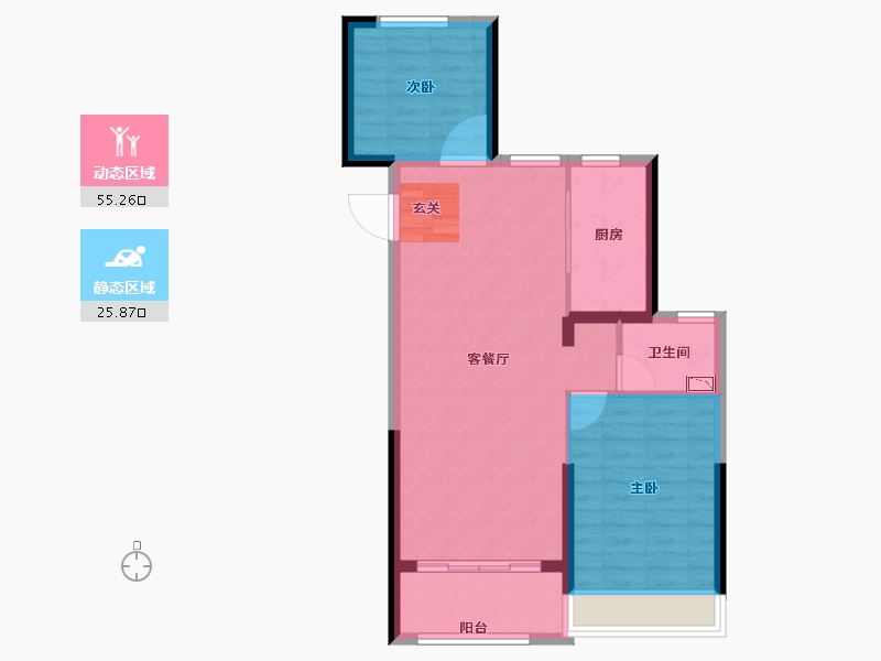 山东省-威海市-利群悦澜名邸-73.36-户型库-动静分区