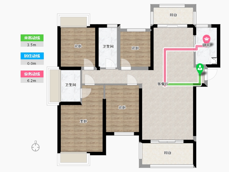 福建省-泉州市-晖盛海湾国际-104.01-户型库-动静线