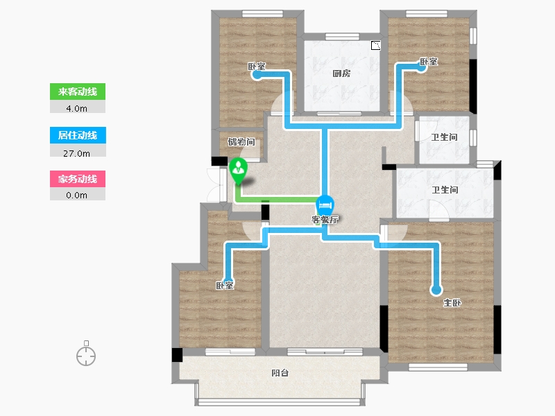 浙江省-衢州市-国旭城-106.55-户型库-动静线