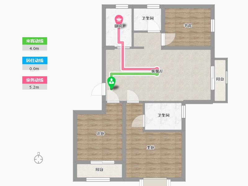 河北省-保定市-印象城・滨江悦-73.60-户型库-动静线