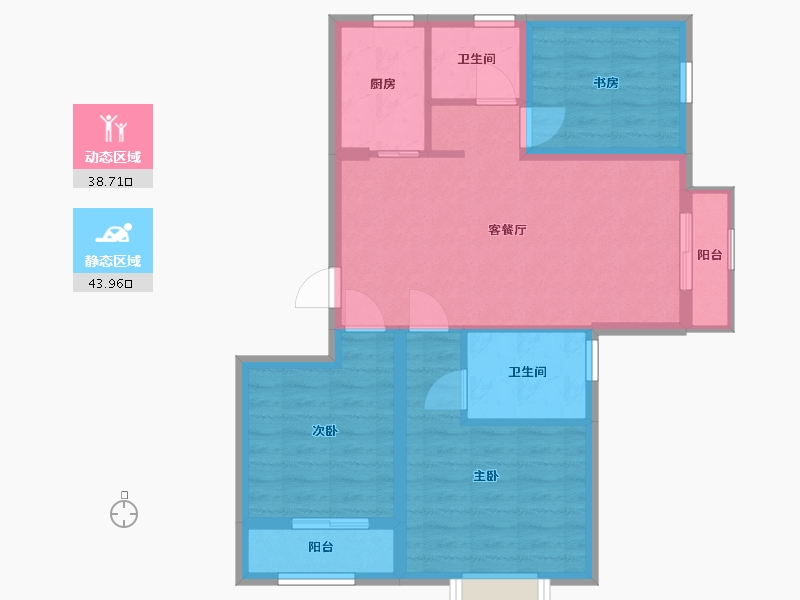 河北省-保定市-印象城・滨江悦-73.60-户型库-动静分区