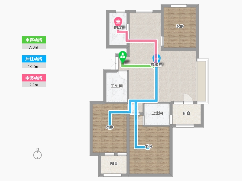 山东省-济南市-荣盛国际高尔夫温泉小镇-96.00-户型库-动静线