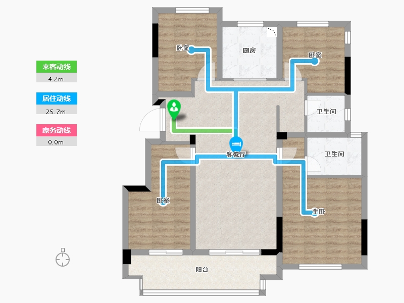 浙江省-衢州市-国旭城-98.44-户型库-动静线