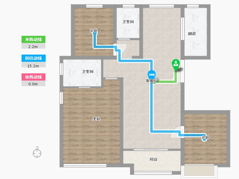 山东省-济南市-三盛璞悦湾-103.20-户型库-动静线